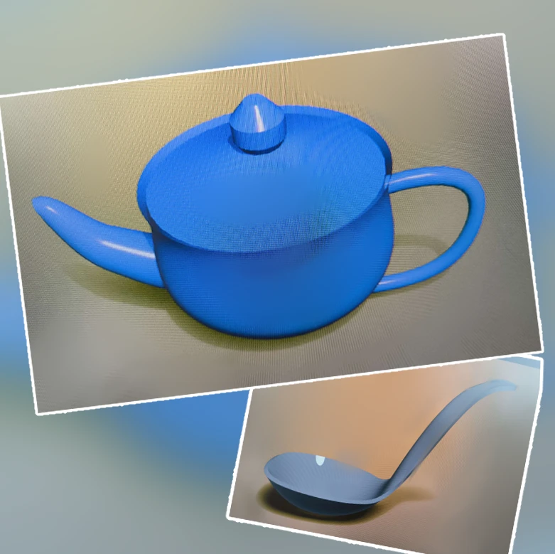 ティーポットをモデリングしてくれました！