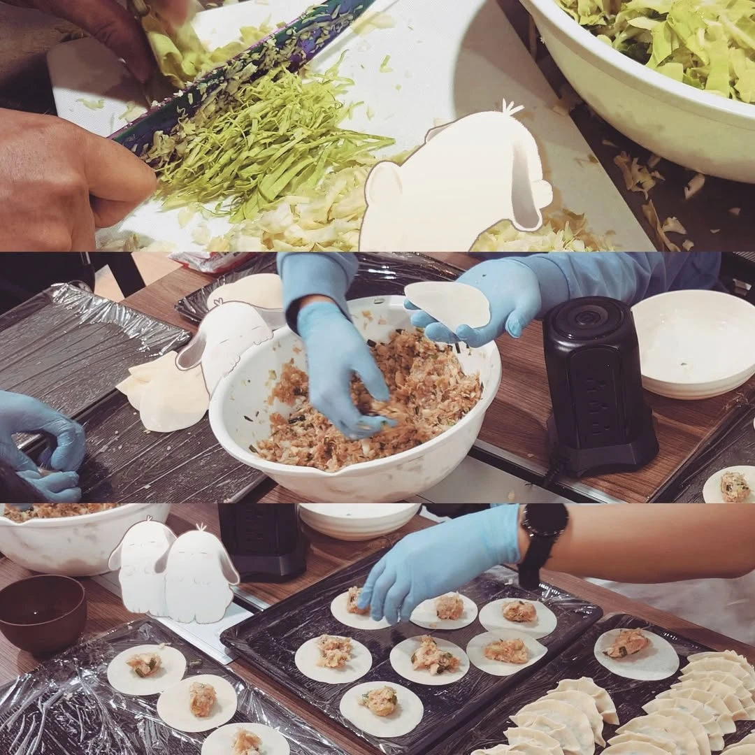 餃子パーティの準備🥟✨