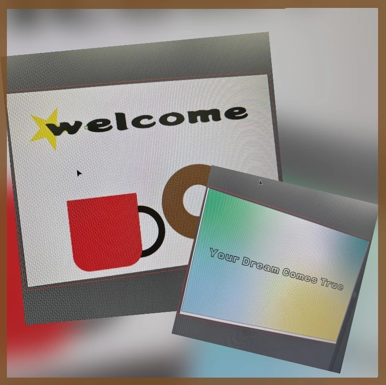 利用者さんがイラストレーターを練習中！