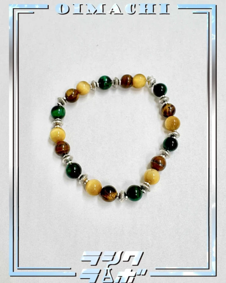 利用者さん作！大地カラーで仕上げたブレス🌍