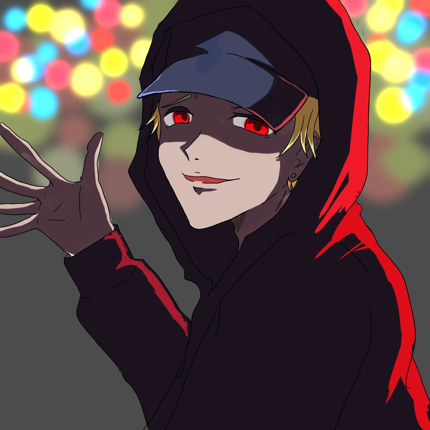 怪しげな雰囲気の男のイラストです😎