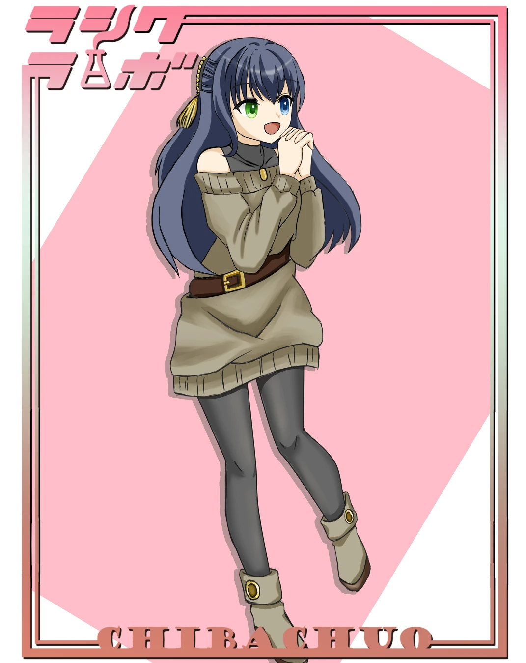 【作品紹介】オッドアイ少女👀♡