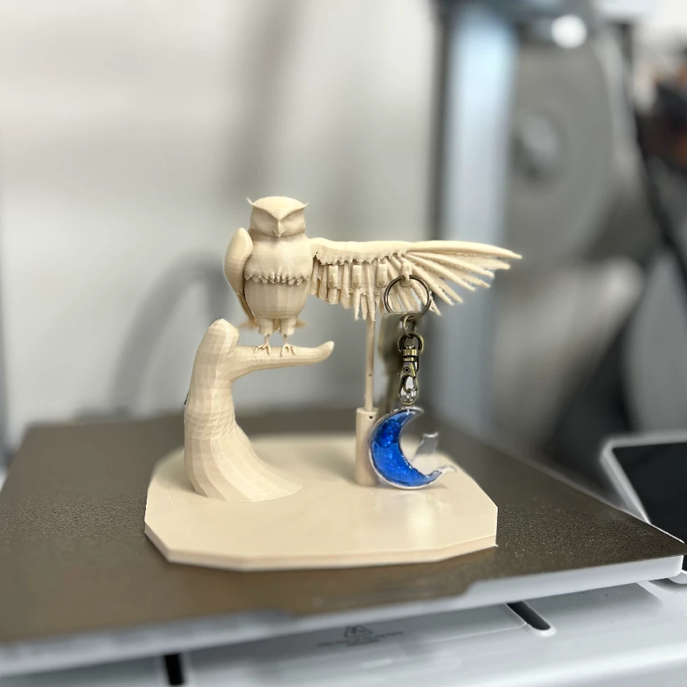 フクロウキーフックを３Dプリンターで作りました✨🦉