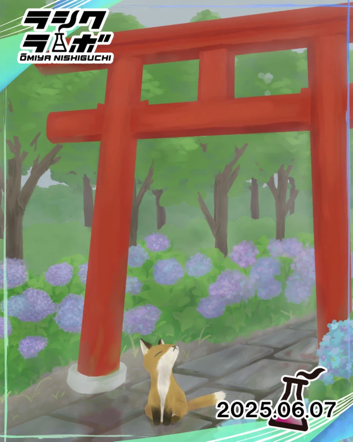 ☔🦊梅雨の稲荷神社🦊☔