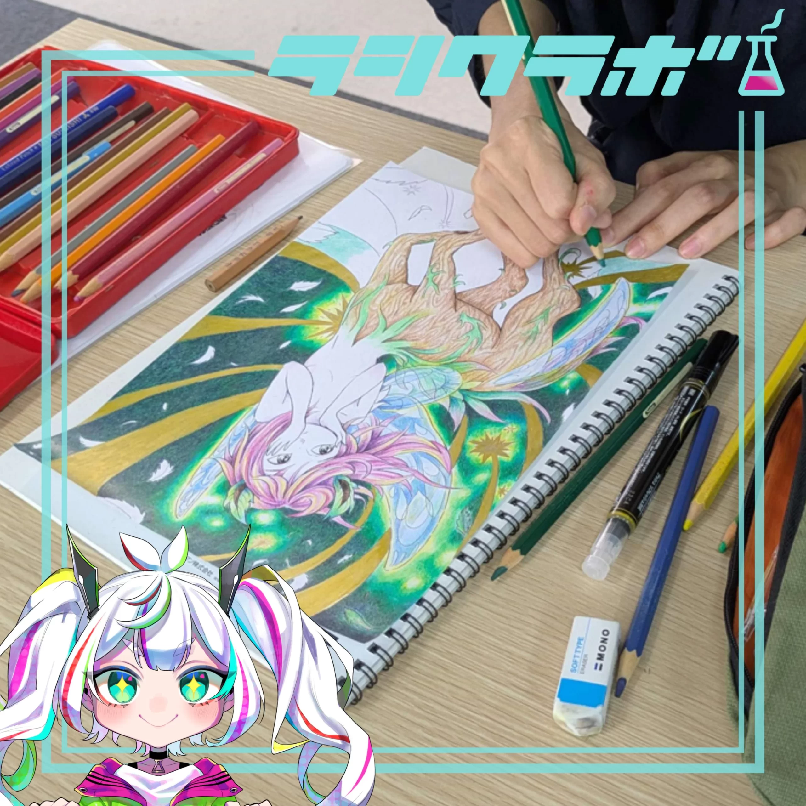 展示会に向けたイラスト創作に励んでいます！！✨