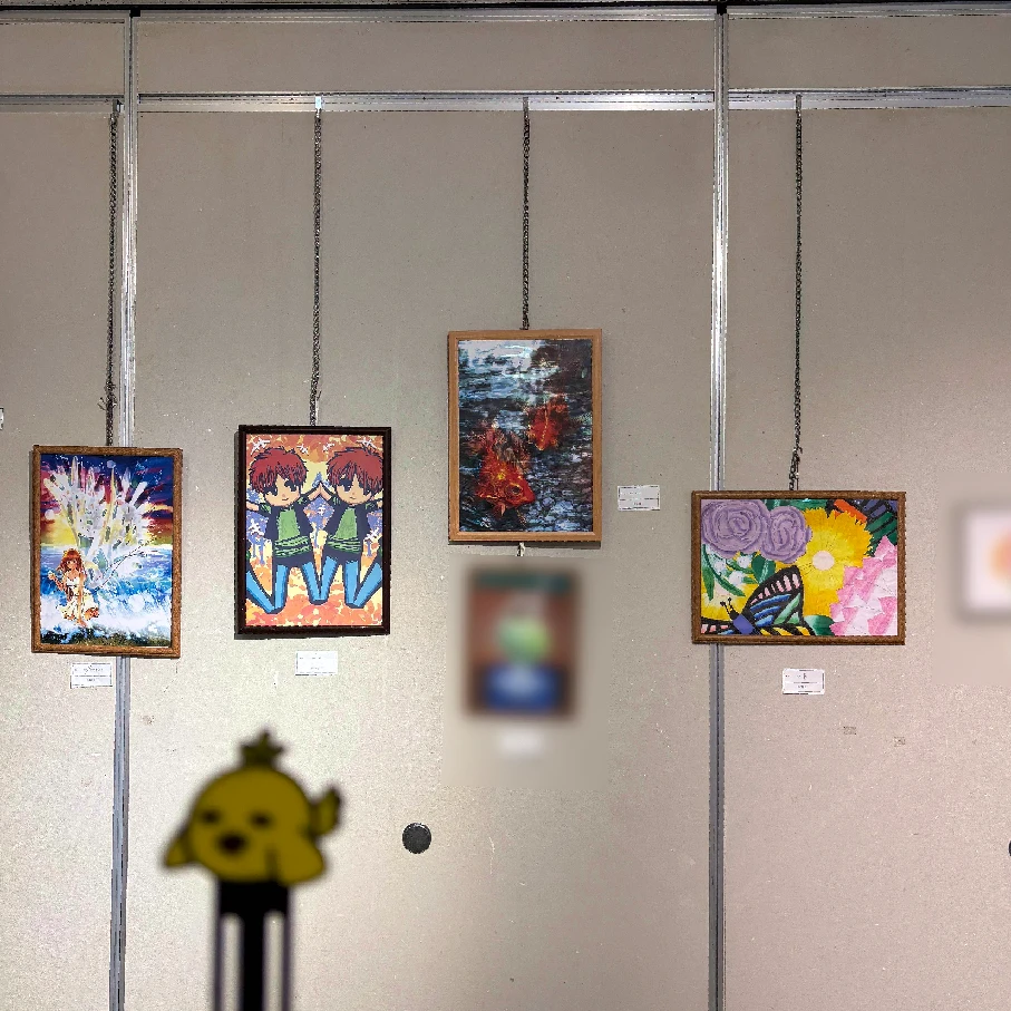 利用者さんがつながるアート展を見に行ってくださいました✨✨