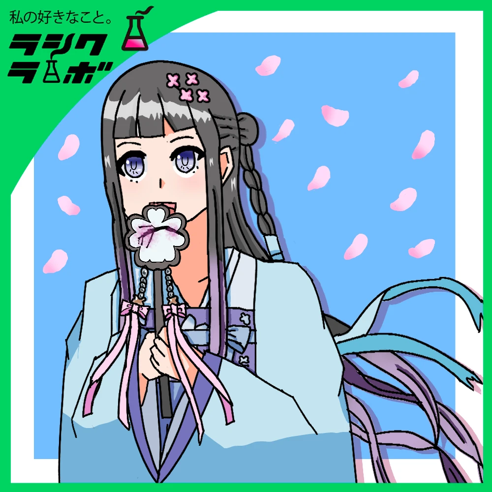 【イラスト紹介】桜舞う漢服美少女🌸