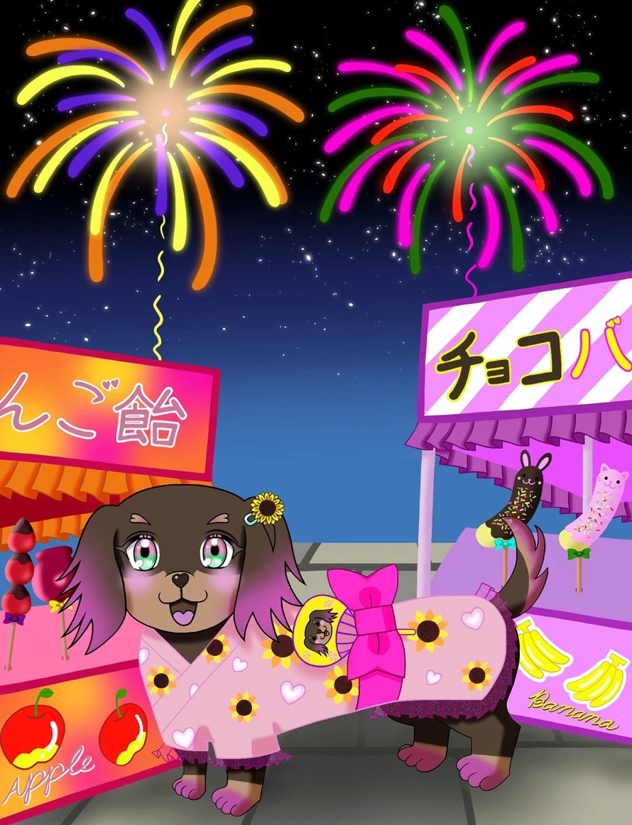 お祭りワンちゃん🐶