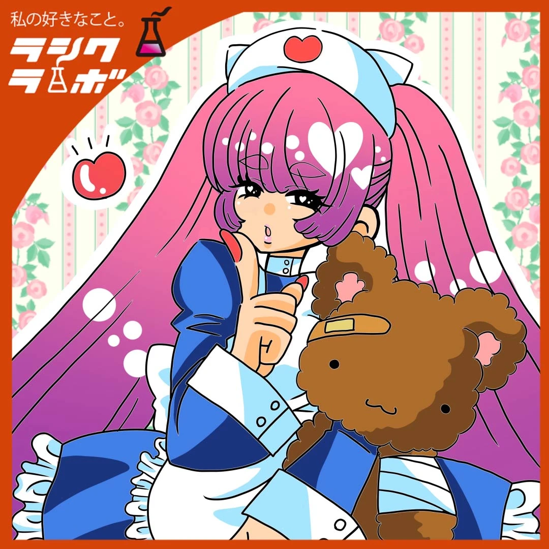 【イラスト紹介】ぬいぐるみと一緒のメイド少女🧸