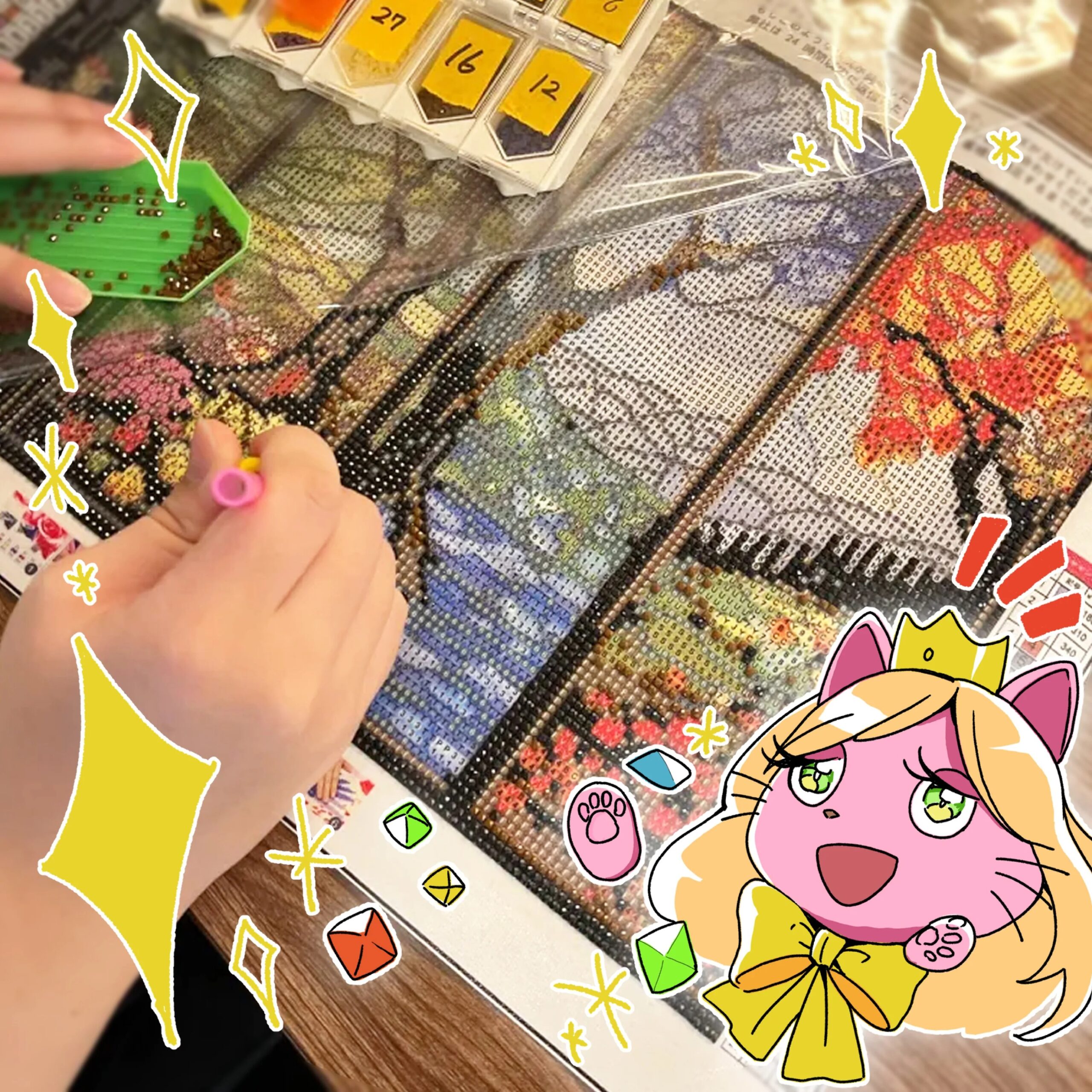 ダイヤモンドアートよ永遠に