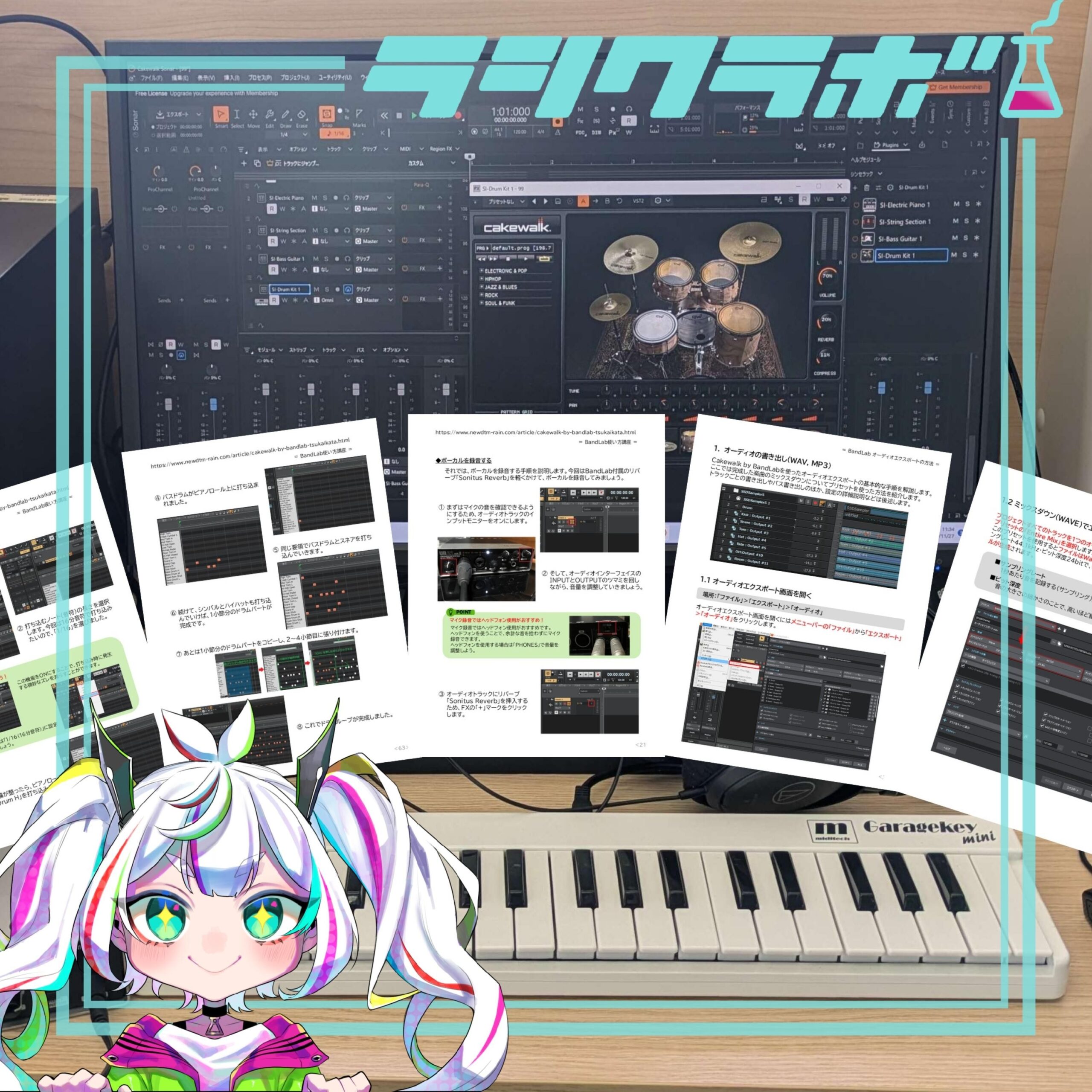 音楽制作の環境が拡充化されています✨