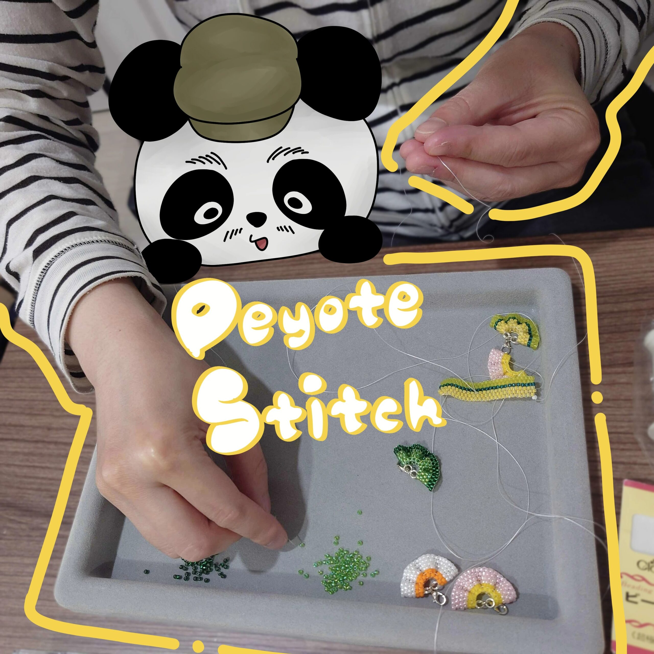 小さいパーツをコツコツと…🧵🪡