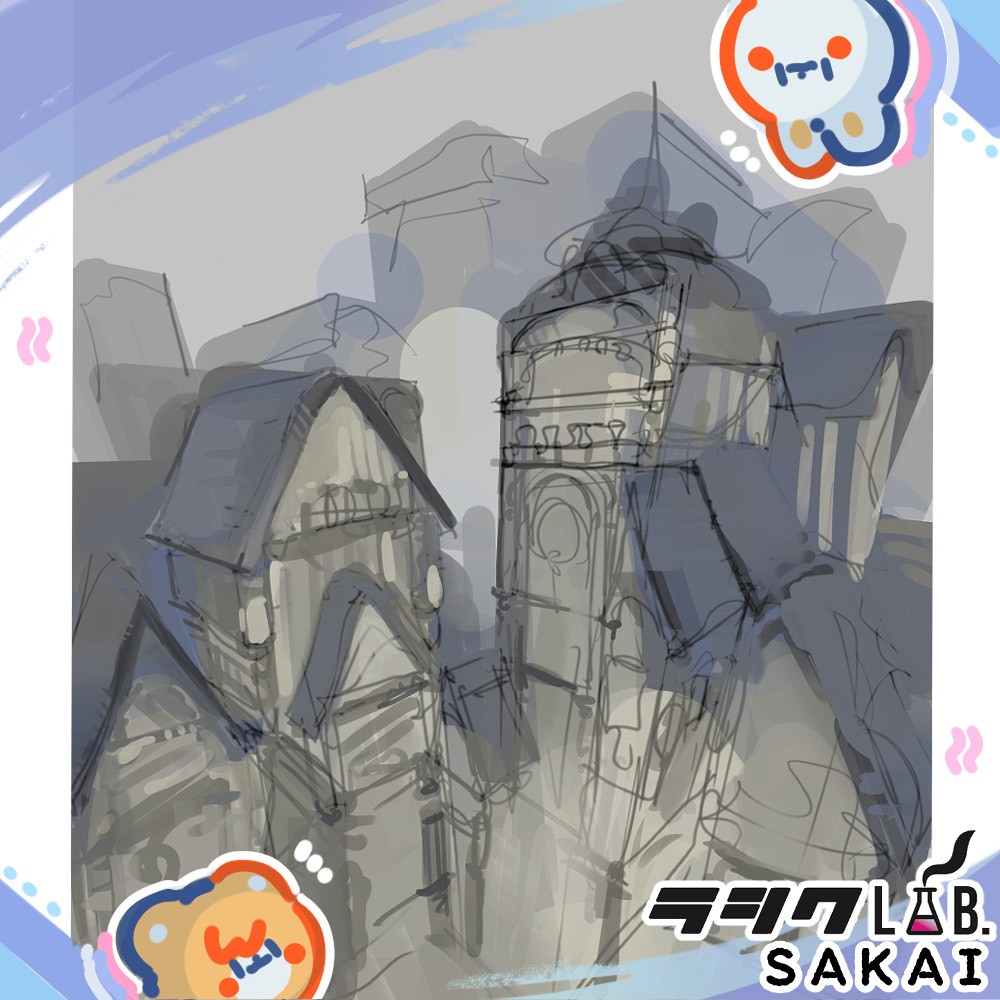 風景イラスト🏙️