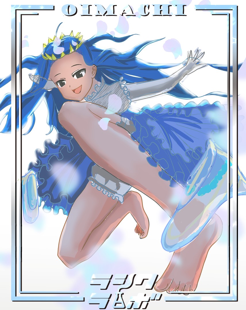 蒼のドレスと小さな王冠👑💙