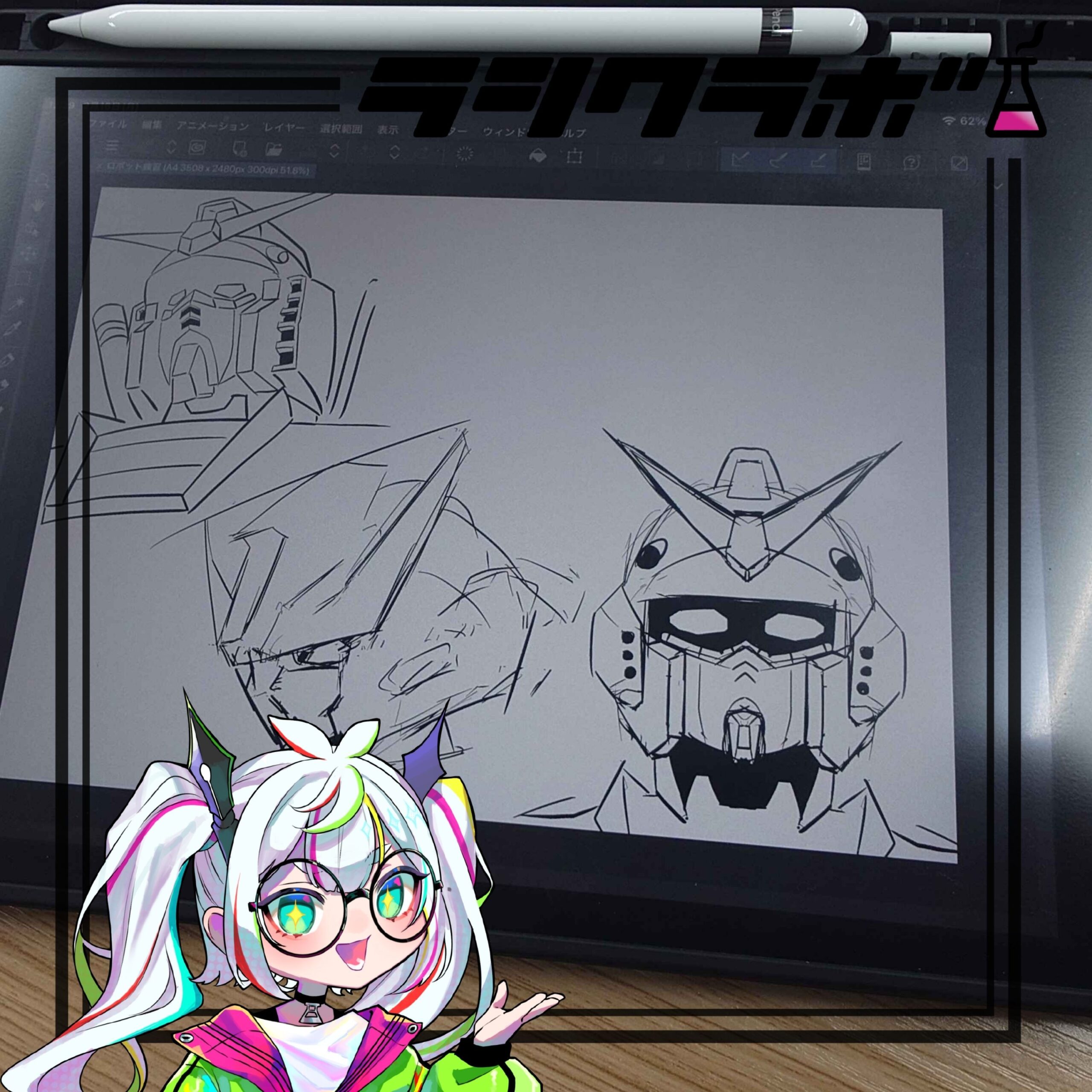 イラスト描写の練習に励んでいます✨